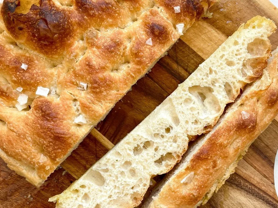 Homemade focaccia