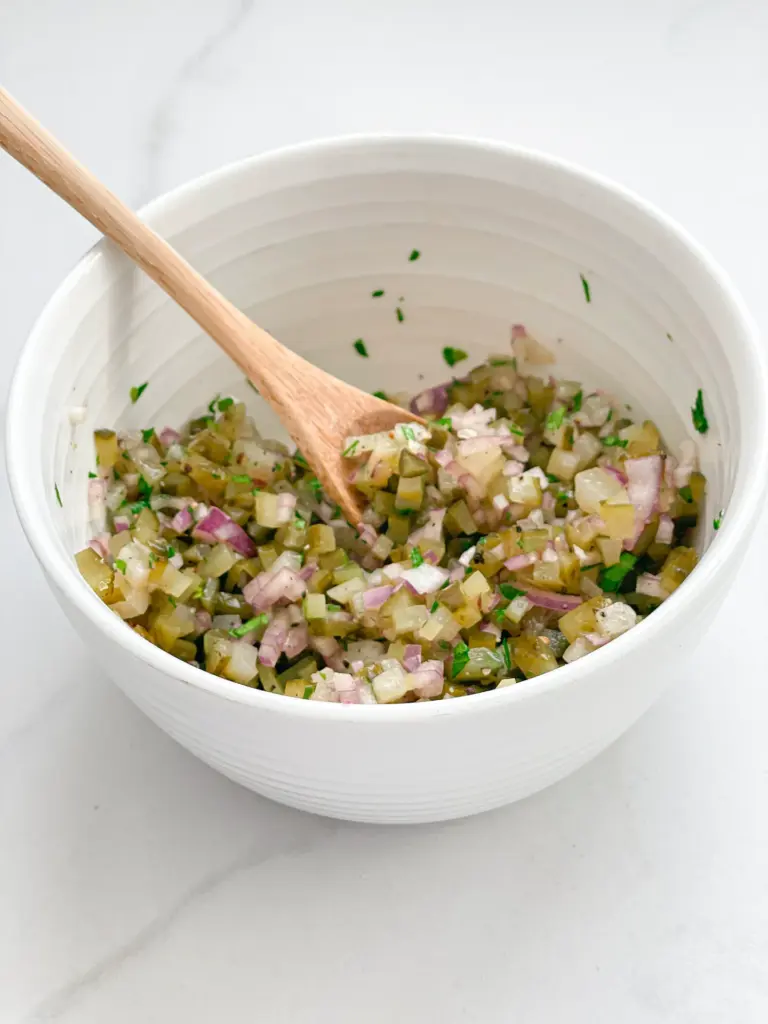 Fresh Pickle & Red Onion Salsa