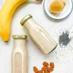Banana Bliss Smoothie with Poppy Seeds Marzipan & Almond Butter