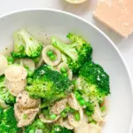 Lemon Broth with Pasta Broccoli & Peas