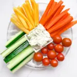 Apple Leek Dip with Veggies & Bread