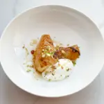 Maple Baked Pears with Yogurt & Pistachios