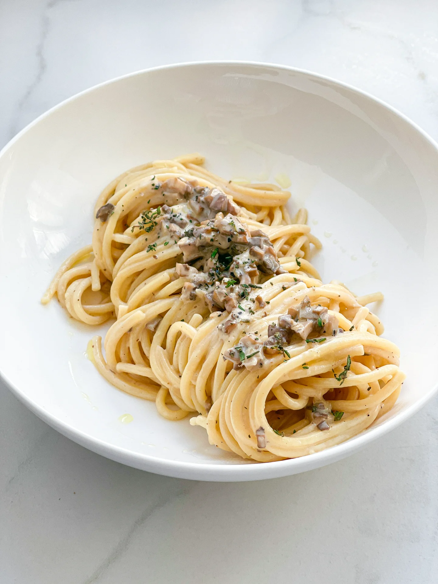 Truffle Mushroom Mascarpone Pasta