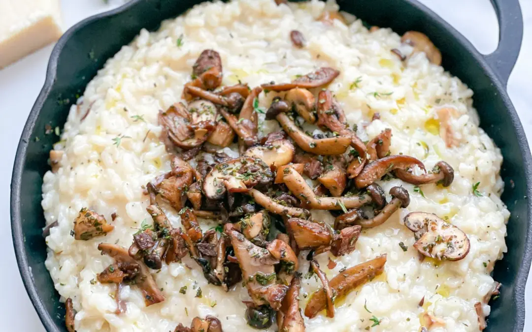 Parmesan Risotto with Mixed Mushrooms & Herbs