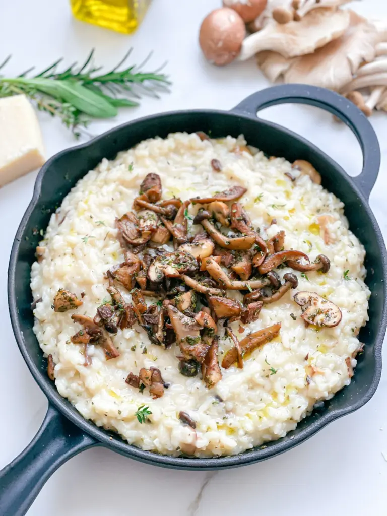 Parmesan Risotto with Mixed Mushrooms & Herbs