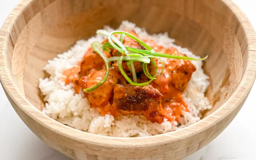 Cajun Bang Bang Salmon Rice Bowl