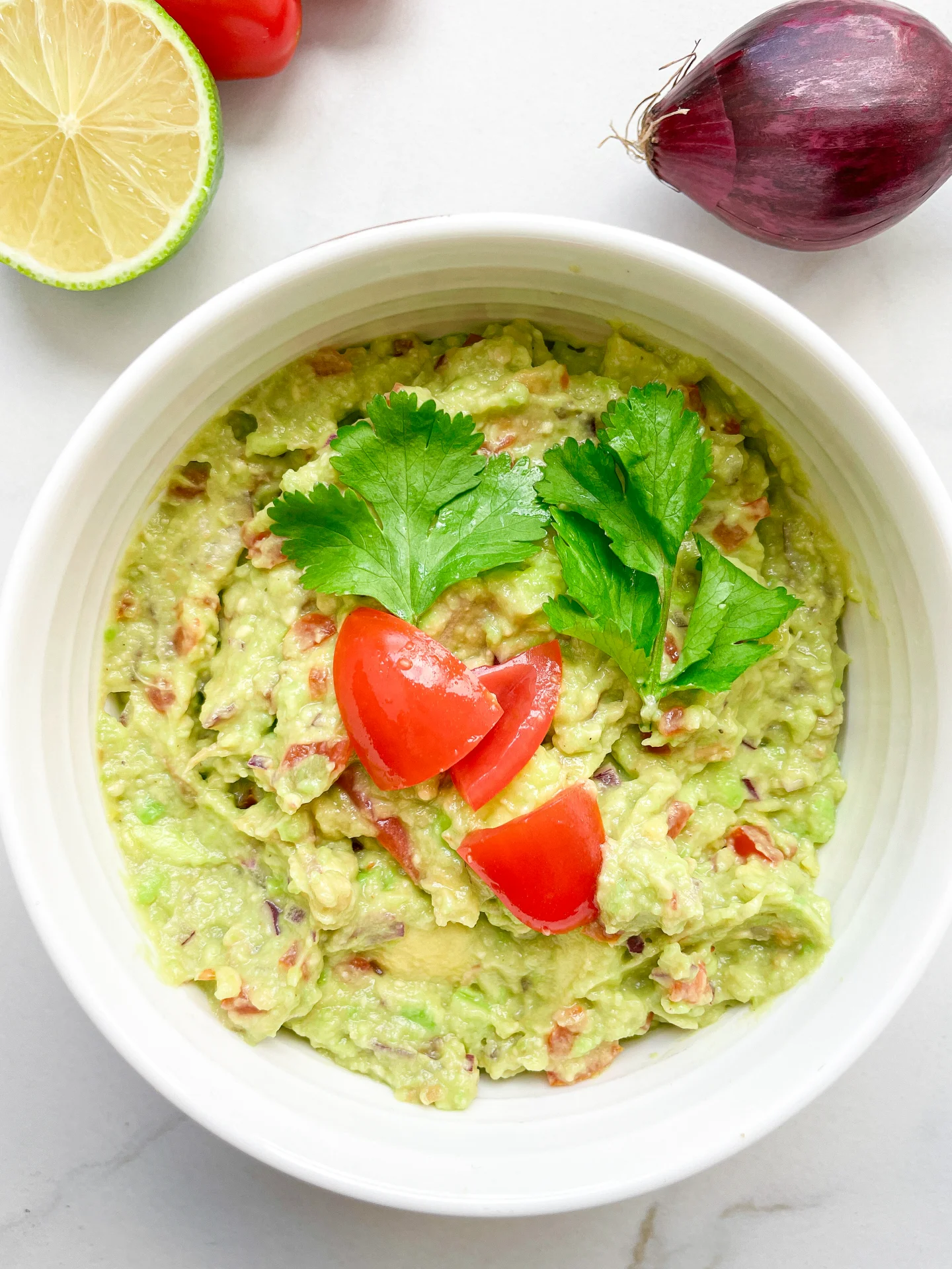 Guacamole with Tomatoes & Red Onion