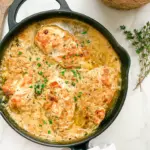 Sour Cream & Caramalized Onion Skillet Chicken