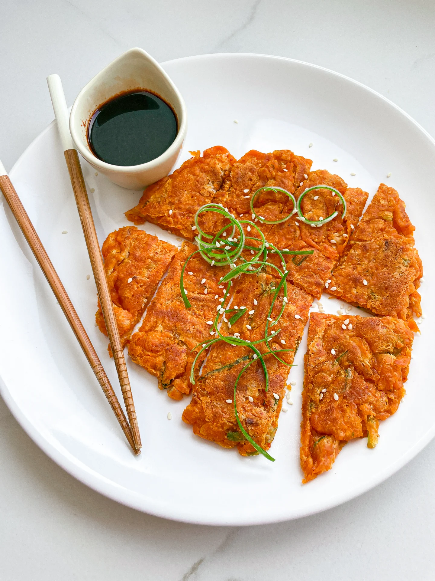 Kimchi Scallion Pancake