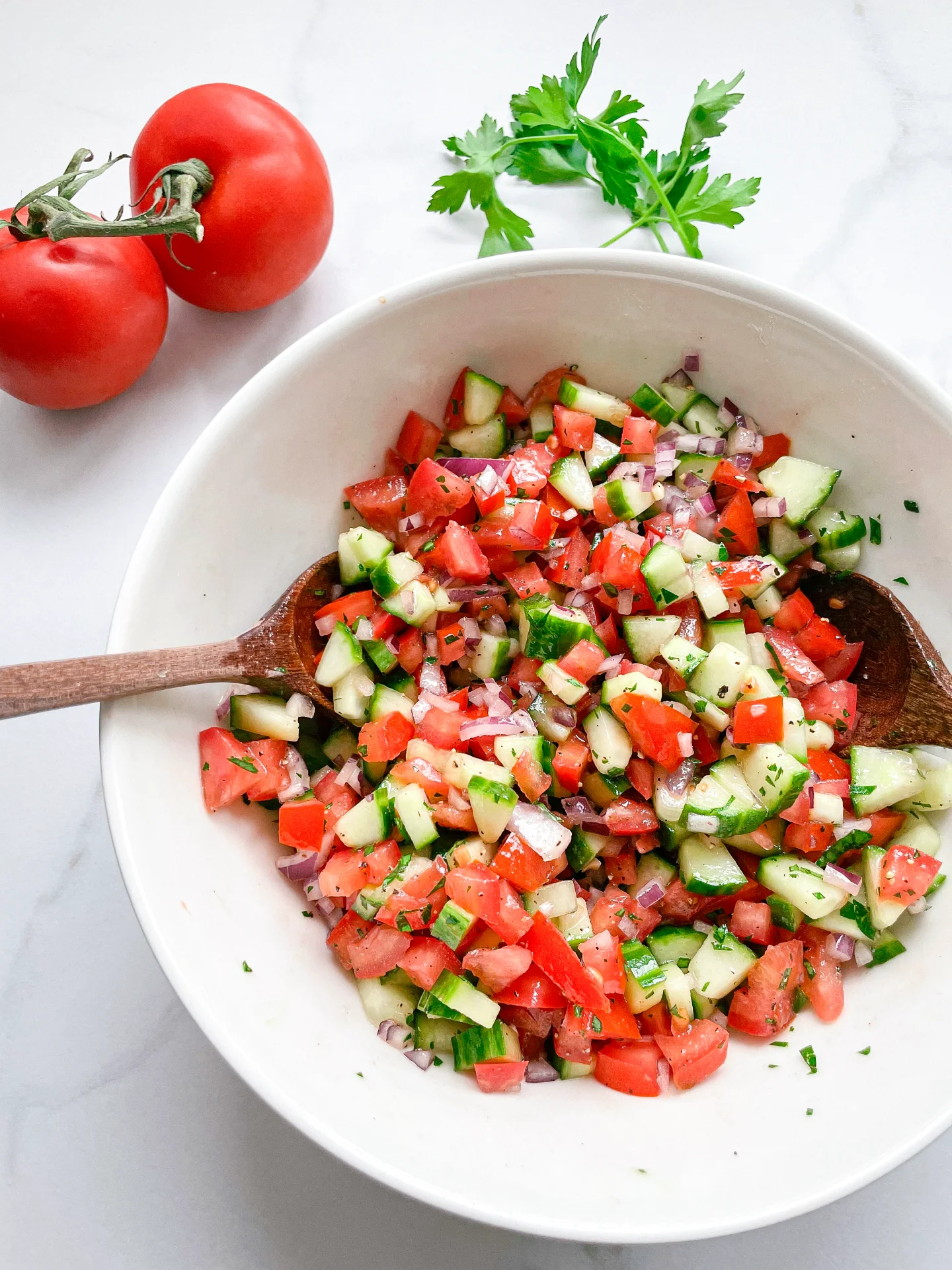 Tomato, Cucumber & Parsley Side Salad