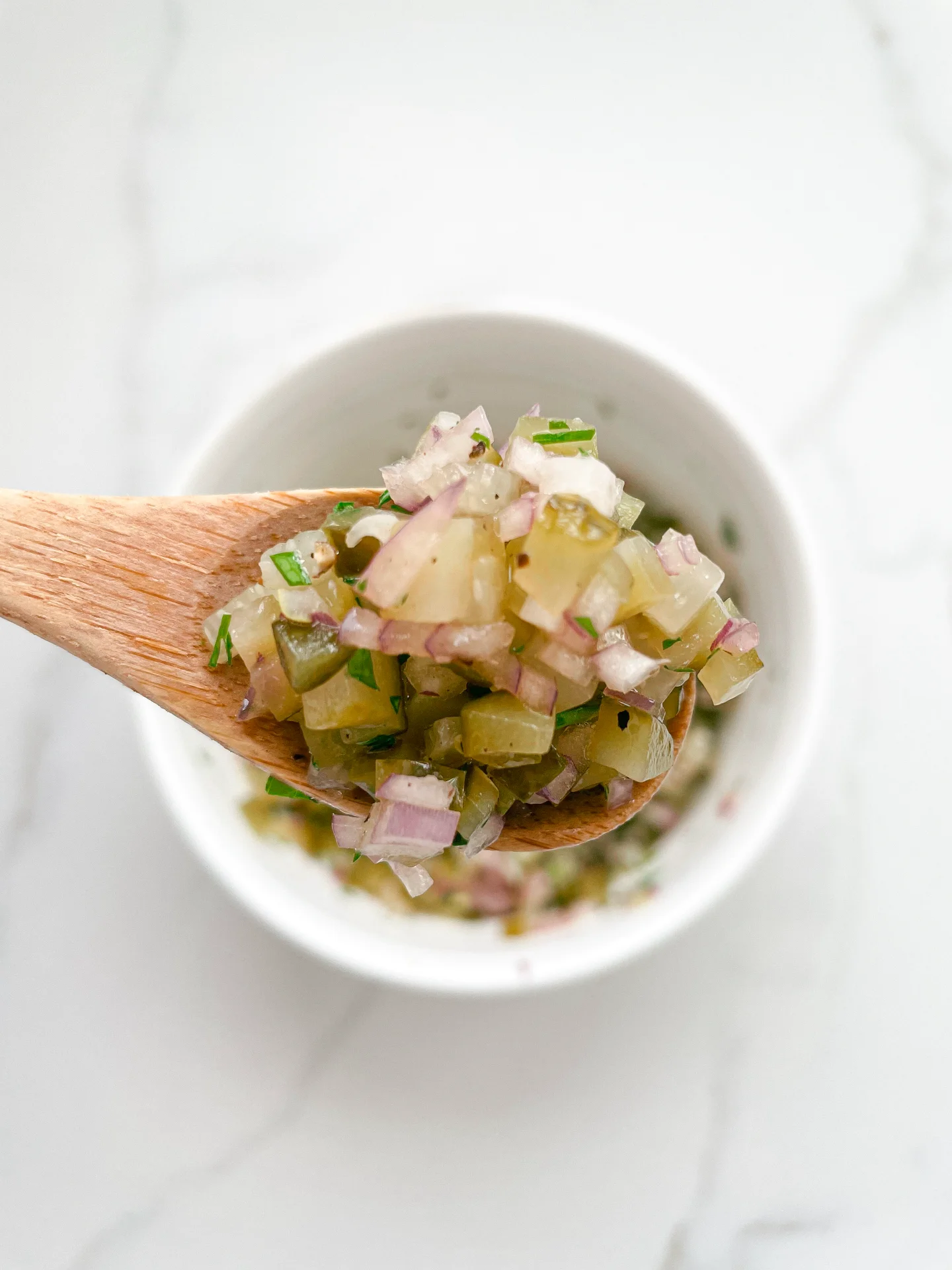 Fresh Pickle & Red Onion Salsa