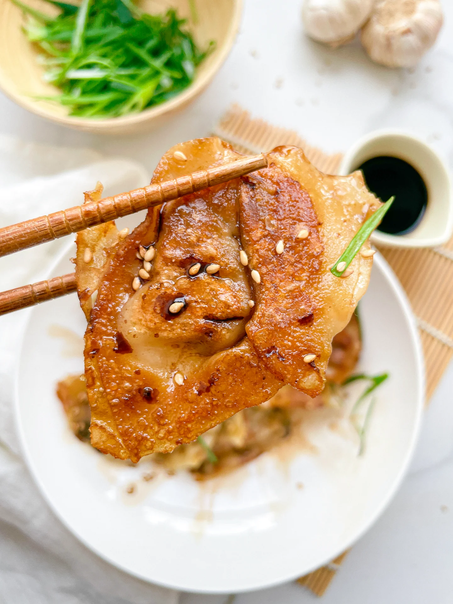 Juicy Pan-Fried Pork Dumplings