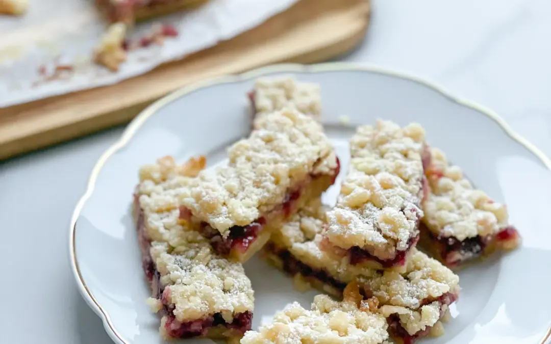 Shortbread Bars With Cherry Jam