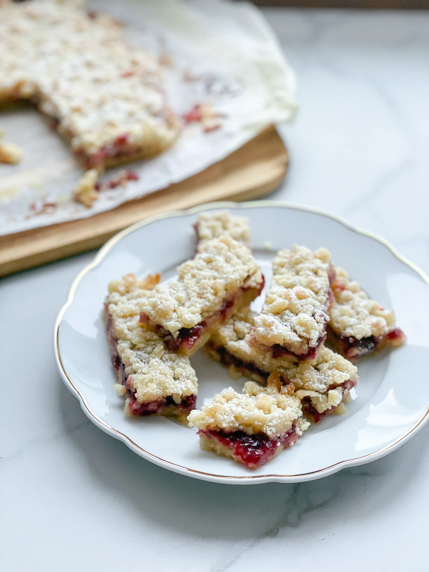 Shortbread Bars with Cherry Jam