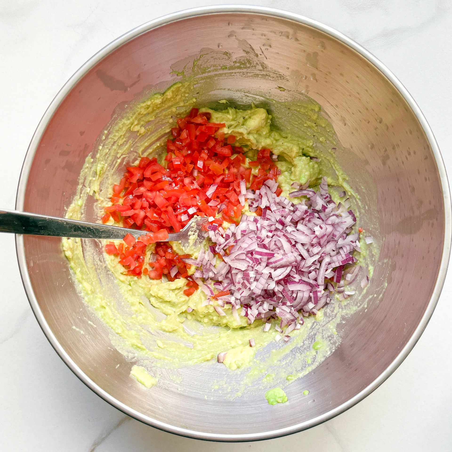 Guacamole with Tomatoes & Red Onion