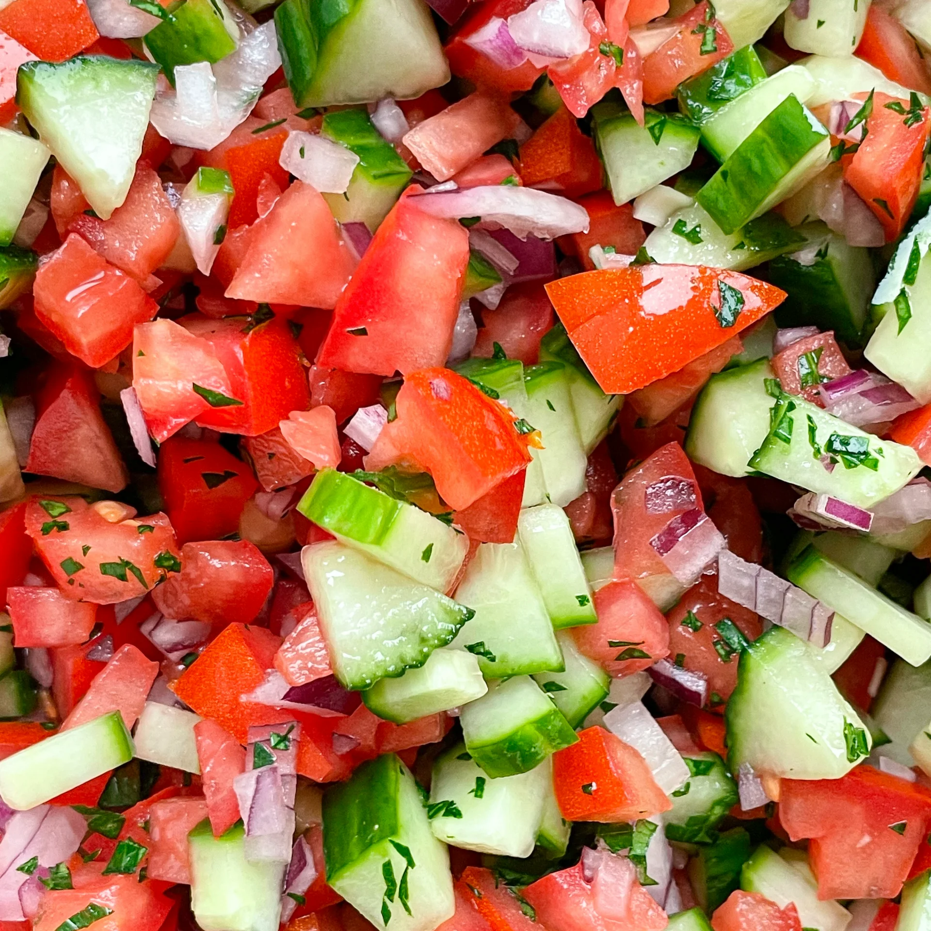 Tomato, Cucumber & Parsley Side Salad