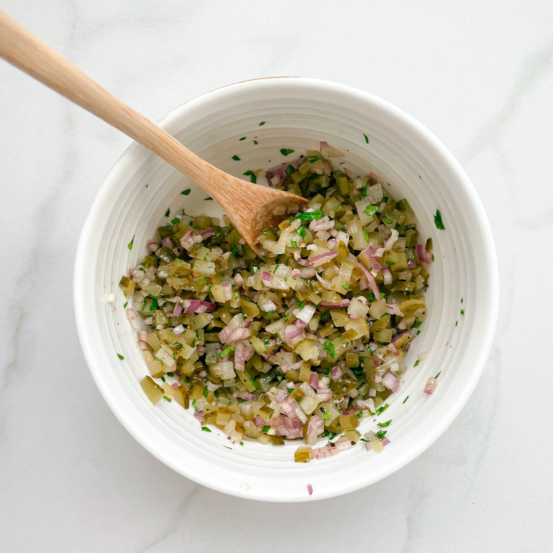 Fresh Pickle & Red Onion Salsa