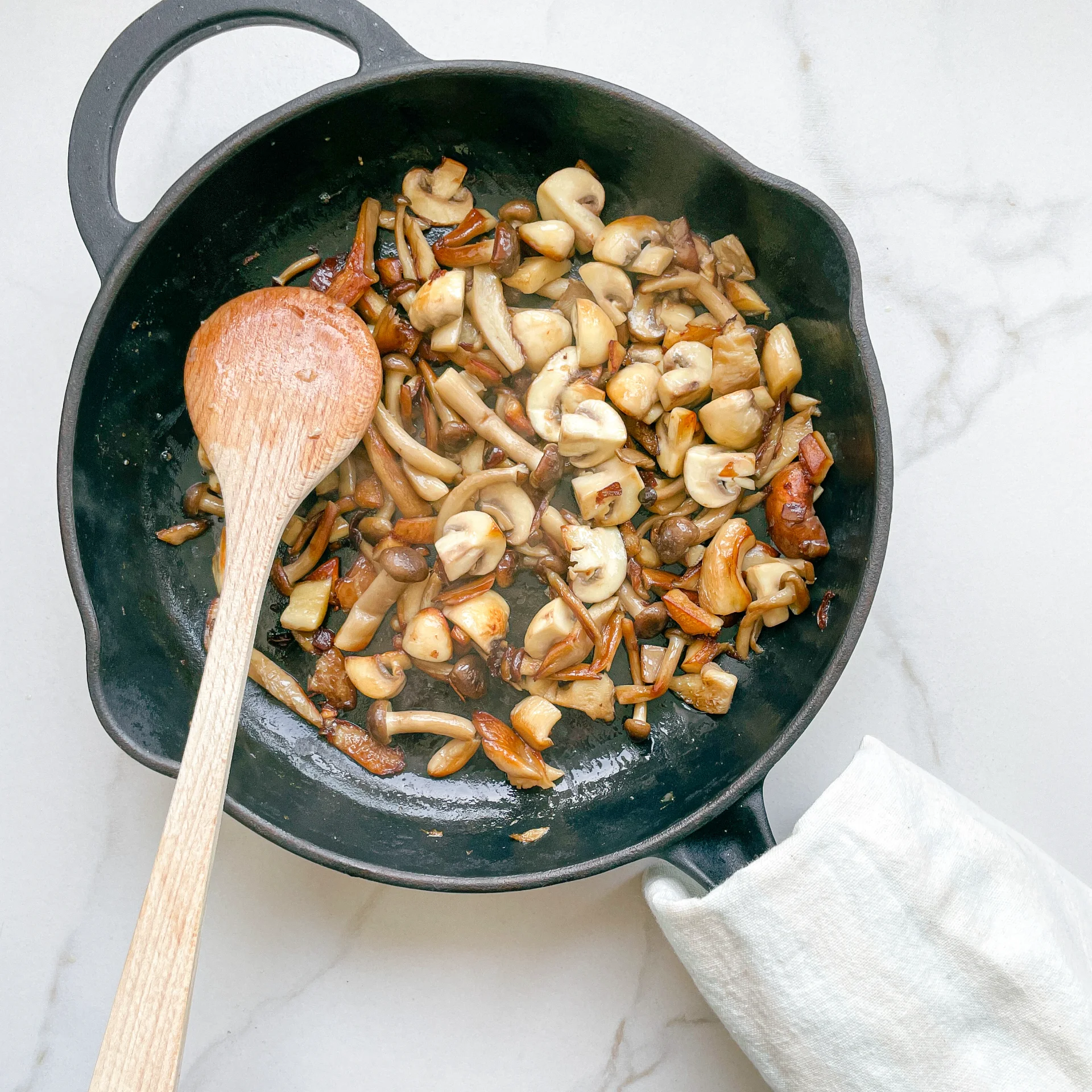 Parmesan Risotto with Mixed Mushrooms & Herbs