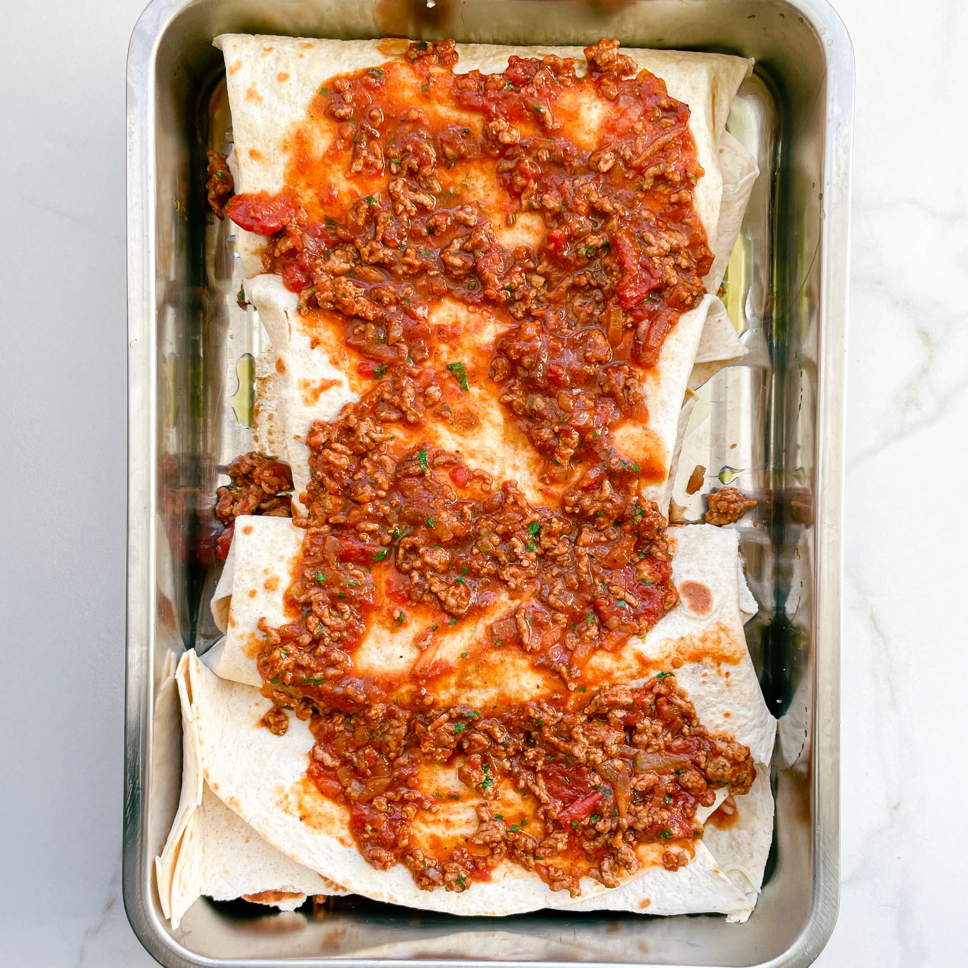 Cilantro Beef Cheese Enchiladas