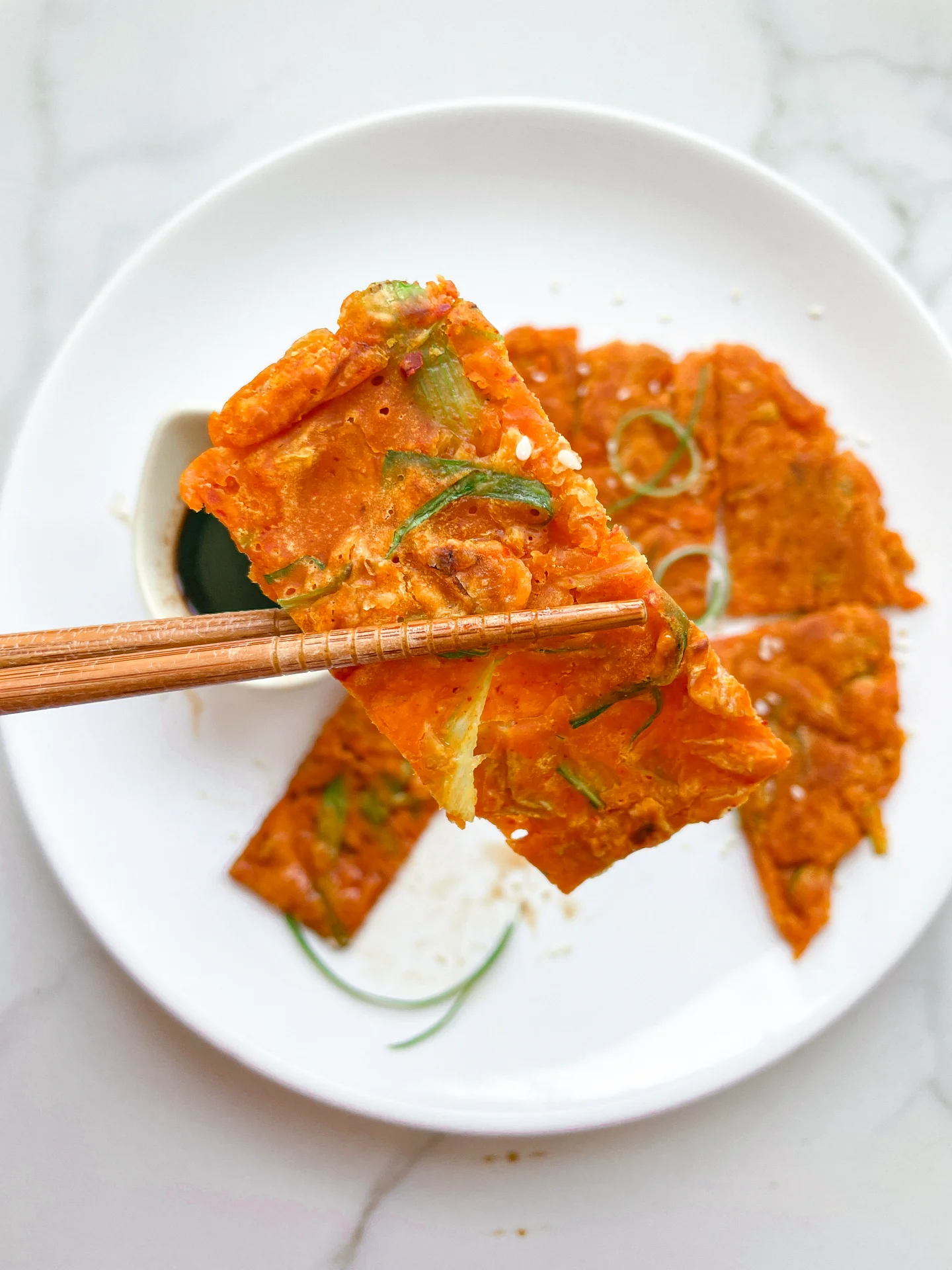 Kimchi Scallion Pancake