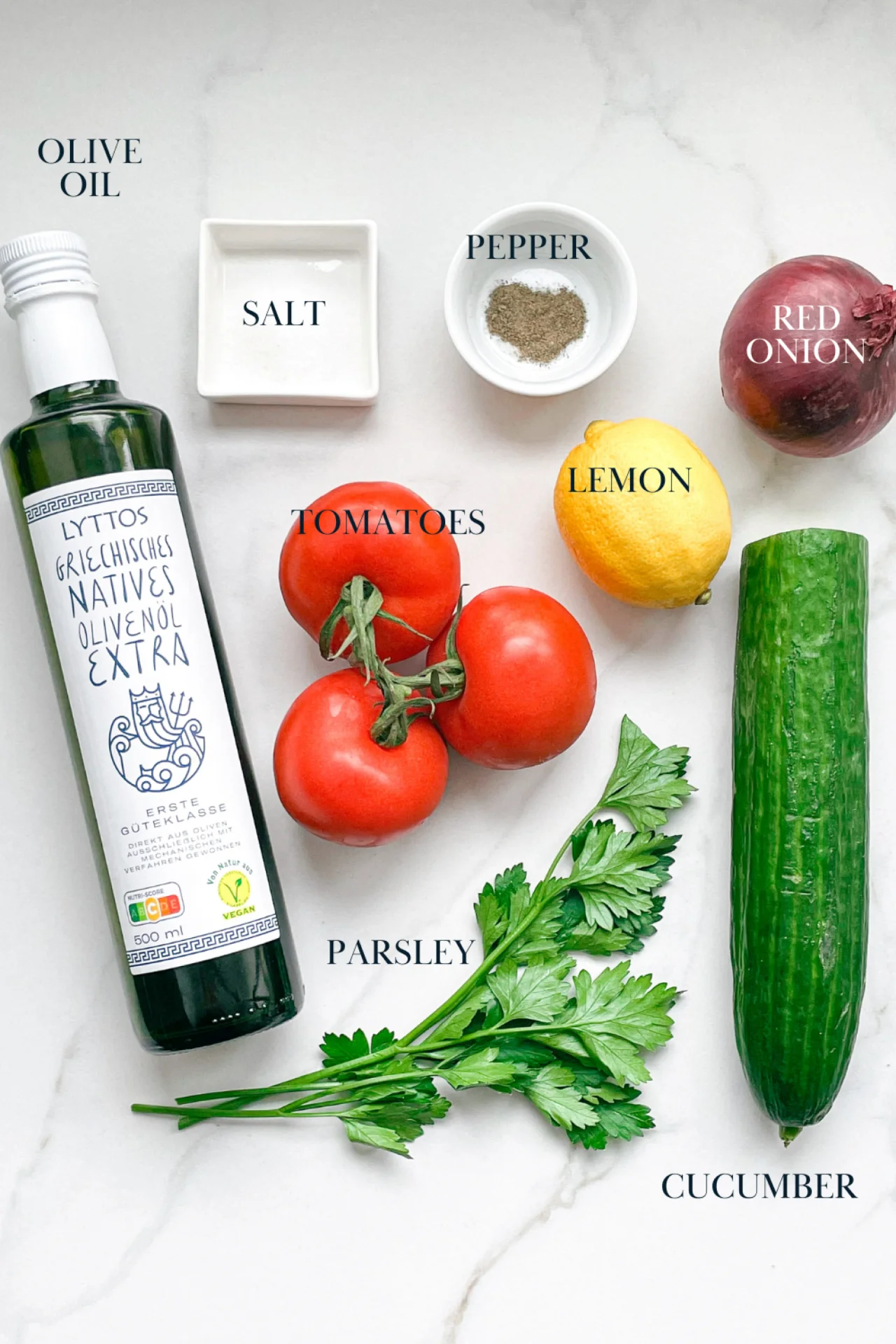 Tomato, Cucumber & Parsley Side Salad