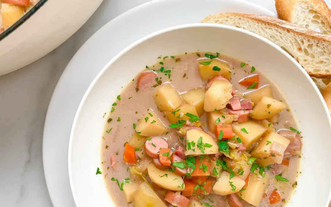 Potato Soup with Bacon & Sausage