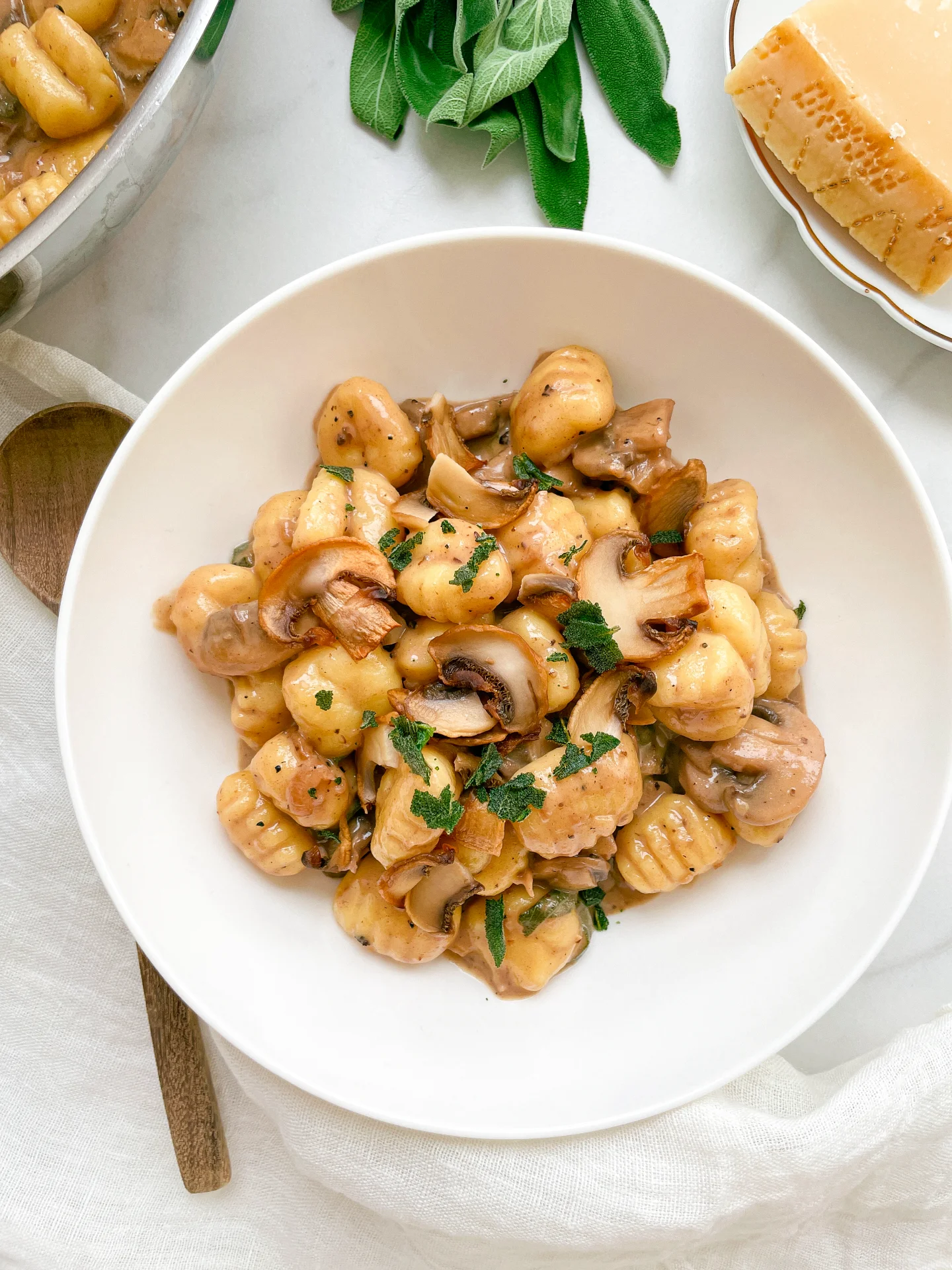 Mushroom Gnocchi with Sage & Truffle