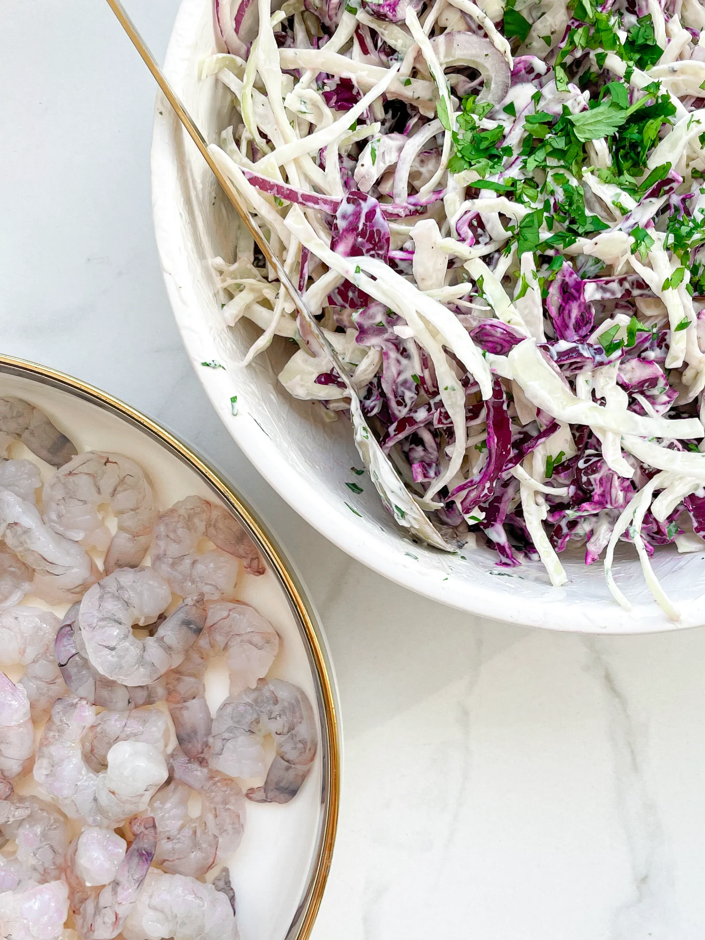 Fresh Prawn Tacos & Slaw