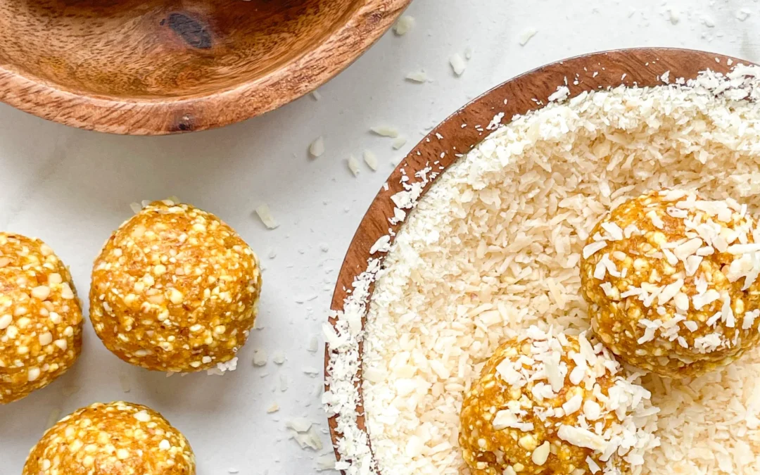 Apricot Cashew Honey Bliss Balls