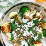 Roasted Honey Garlic Zucchini with Feta & Dill