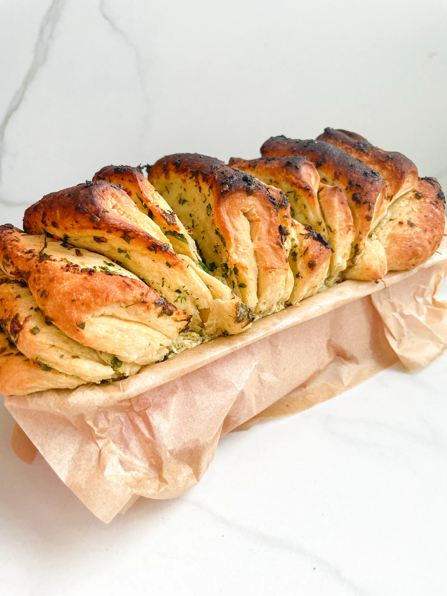 Garlic Herb Pull Apart Bread