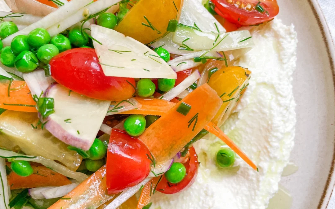 Whipped Feta & Rainbow Veggies