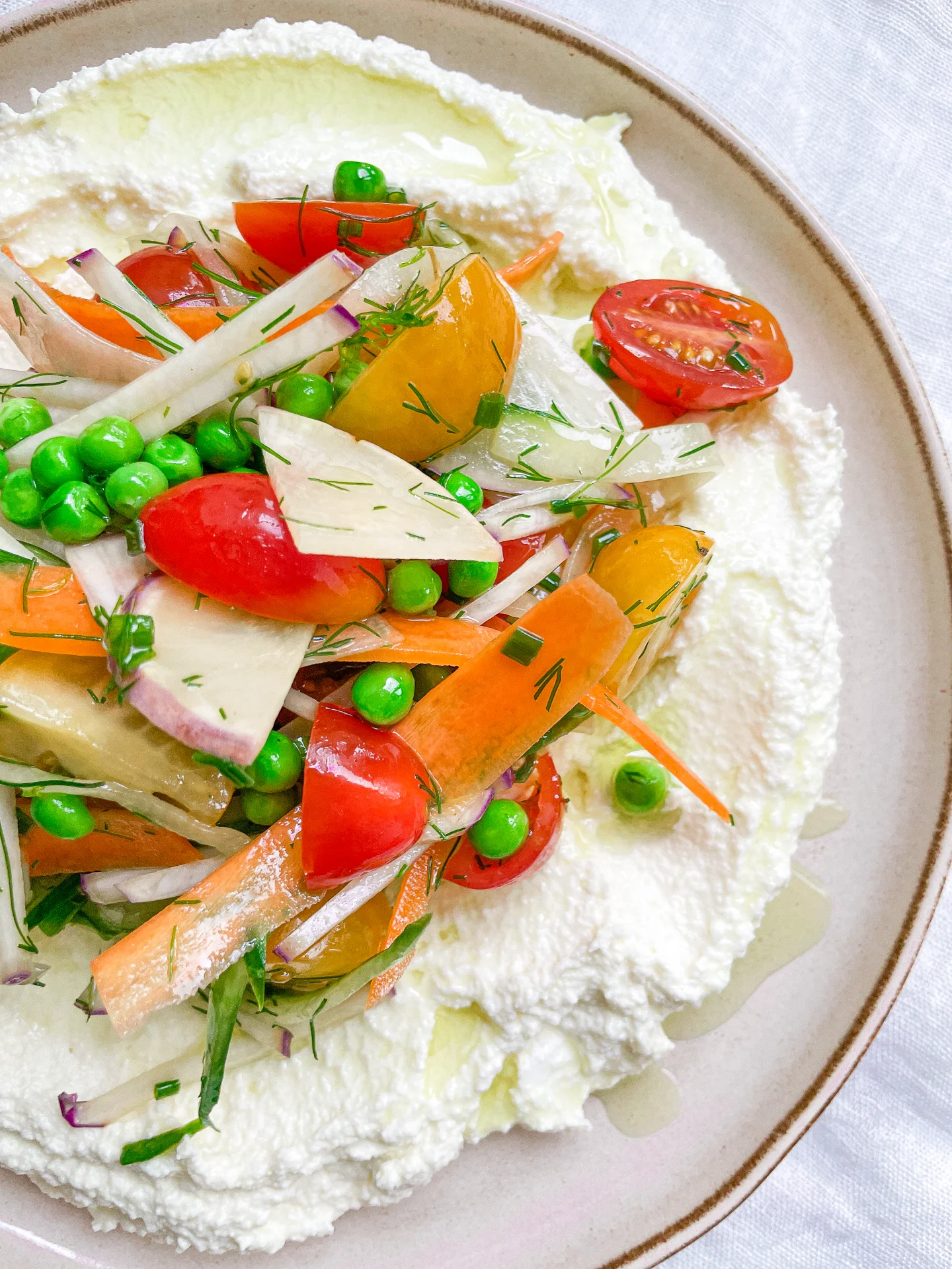 Whipped Feta & Rainbow Veggies