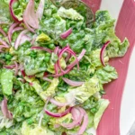 Green Herb Salad with Peas & Pickled Onions