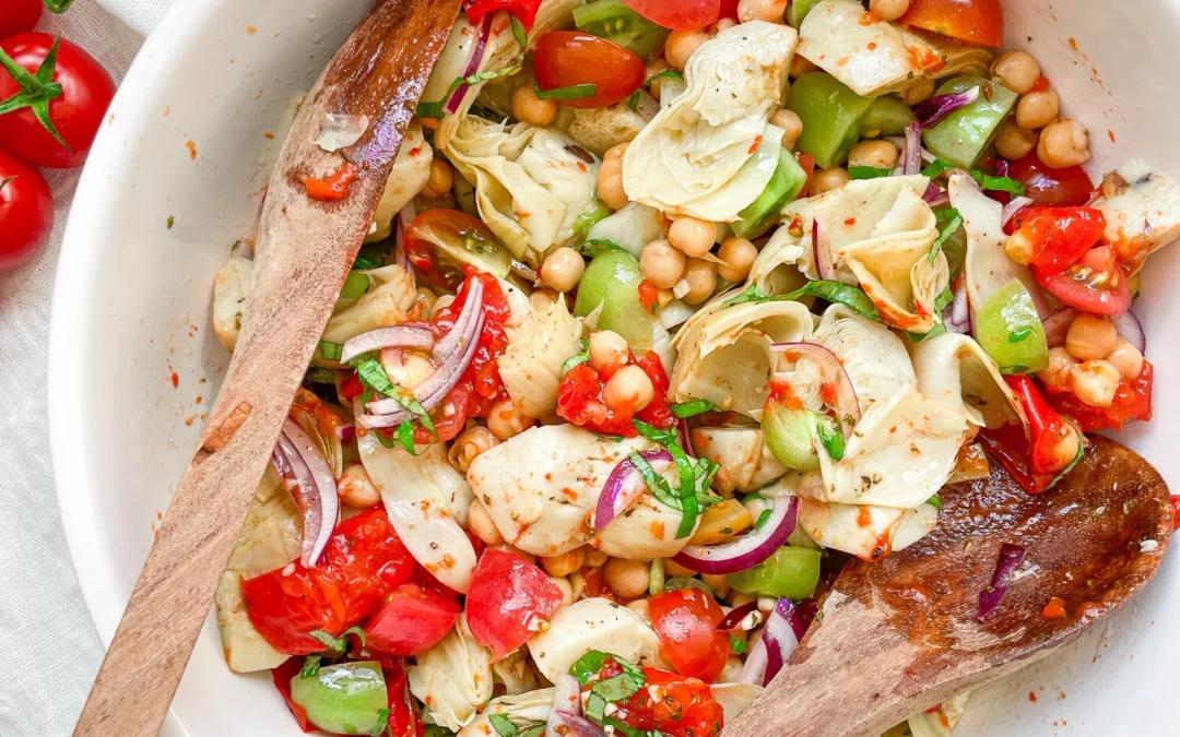 Artichoke Chickpeas Salad