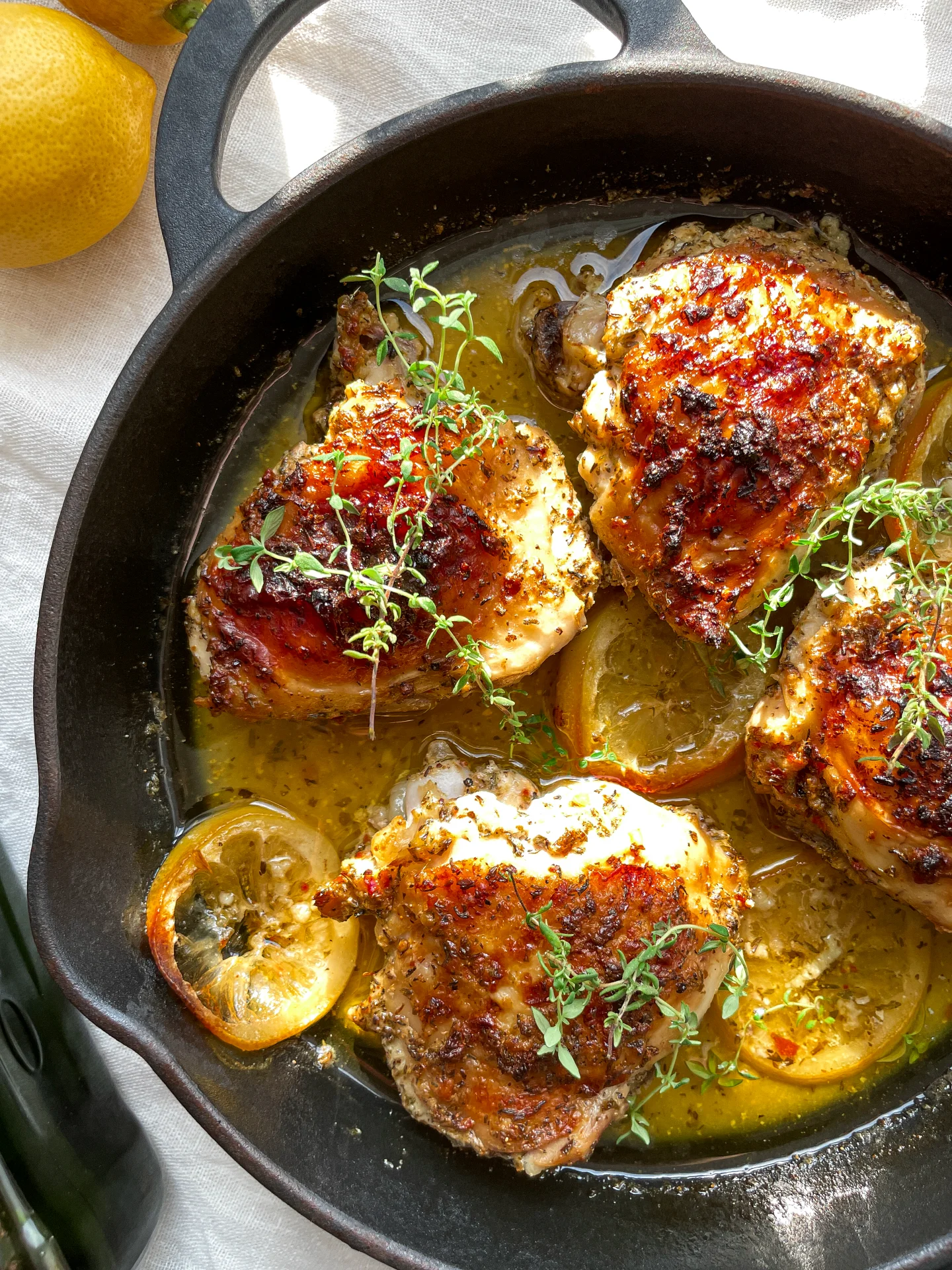 Lemon Yogurt Chicken Thighs