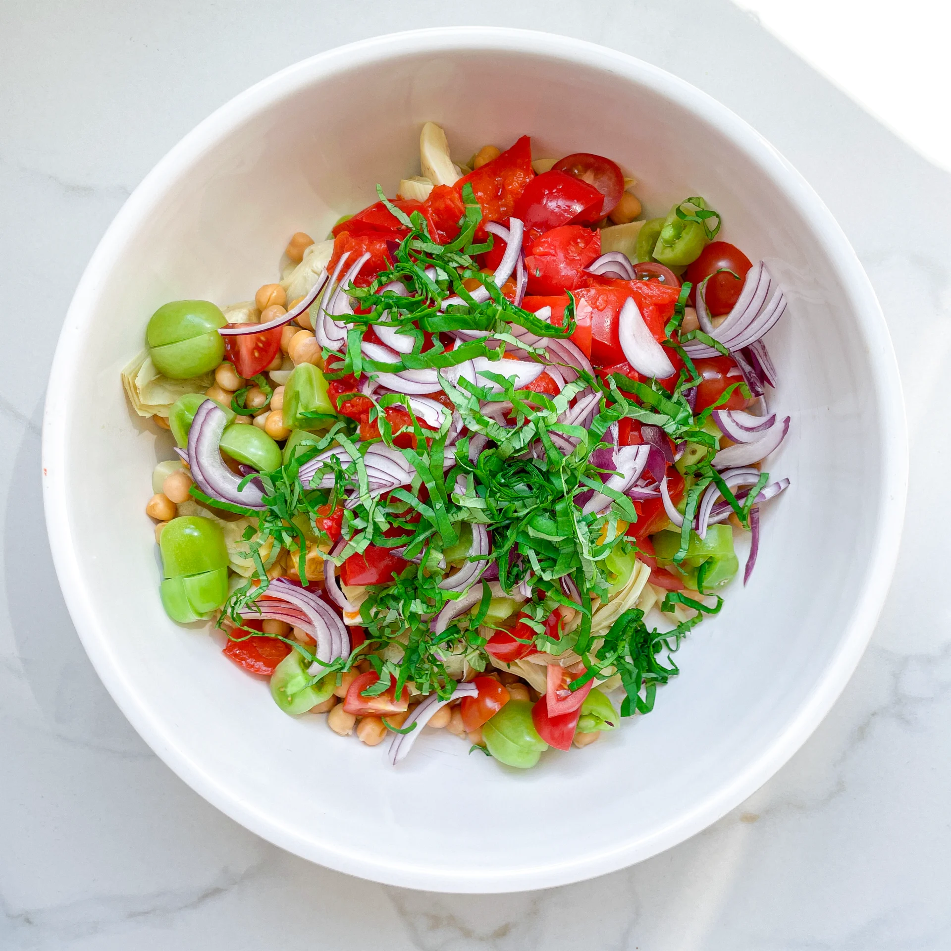 Artichoke Chickpeas Salad