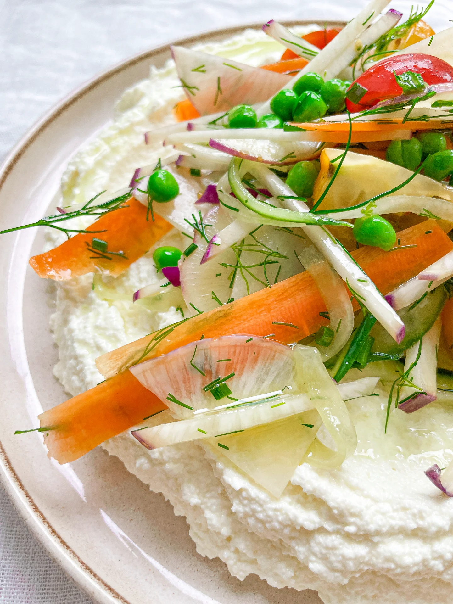 Whipped Feta & Rainbow Veggies