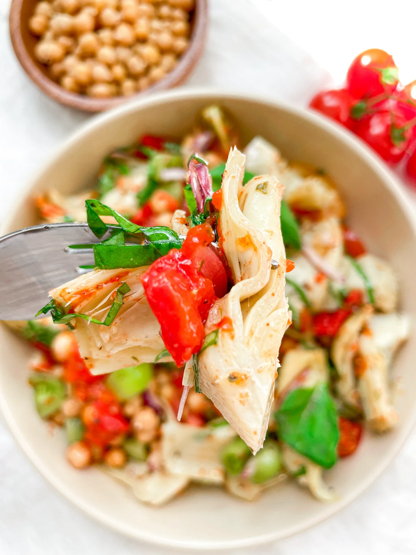 Artichoke Chickpeas Salad