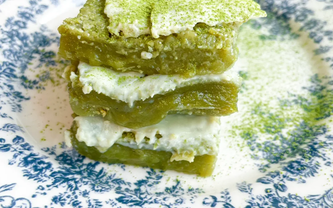 Mochi Matcha Brownies