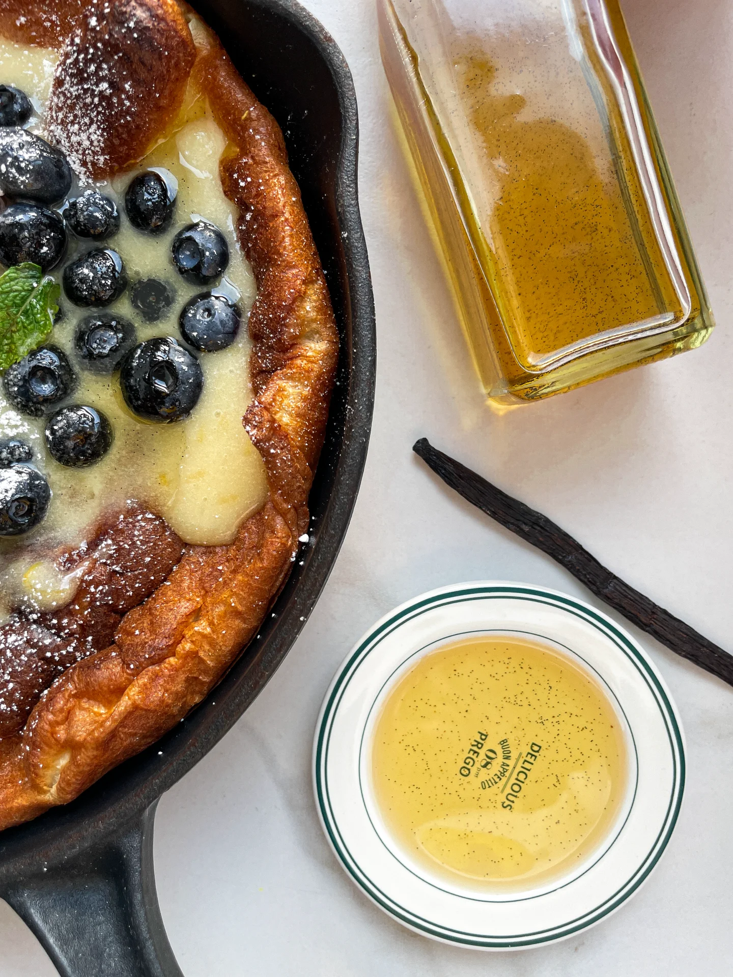 Blueberry Lemon Curd Dutch Baby