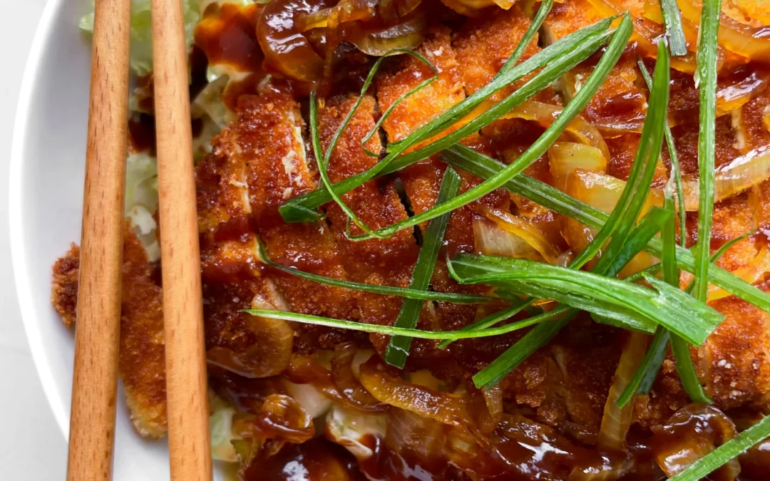 Chicken Katsudon with Napa Cabbage