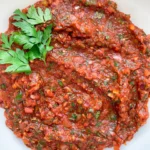 Spicy Turkish Vegetable Spread (Ezme)