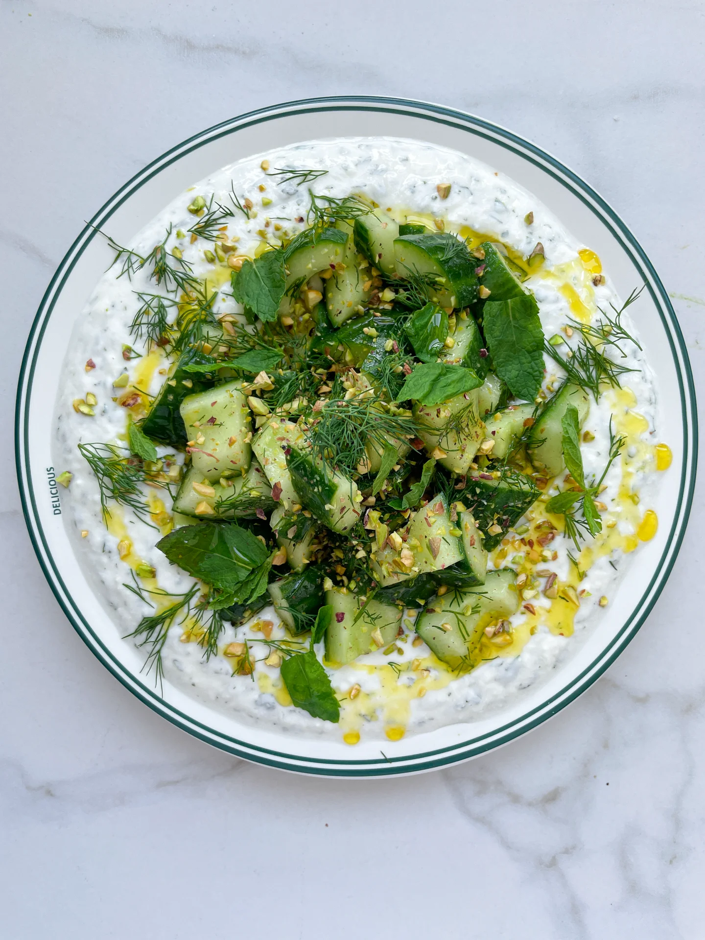 Mint Yogurt & Cucumber Dill Salad (Cacik inspired)