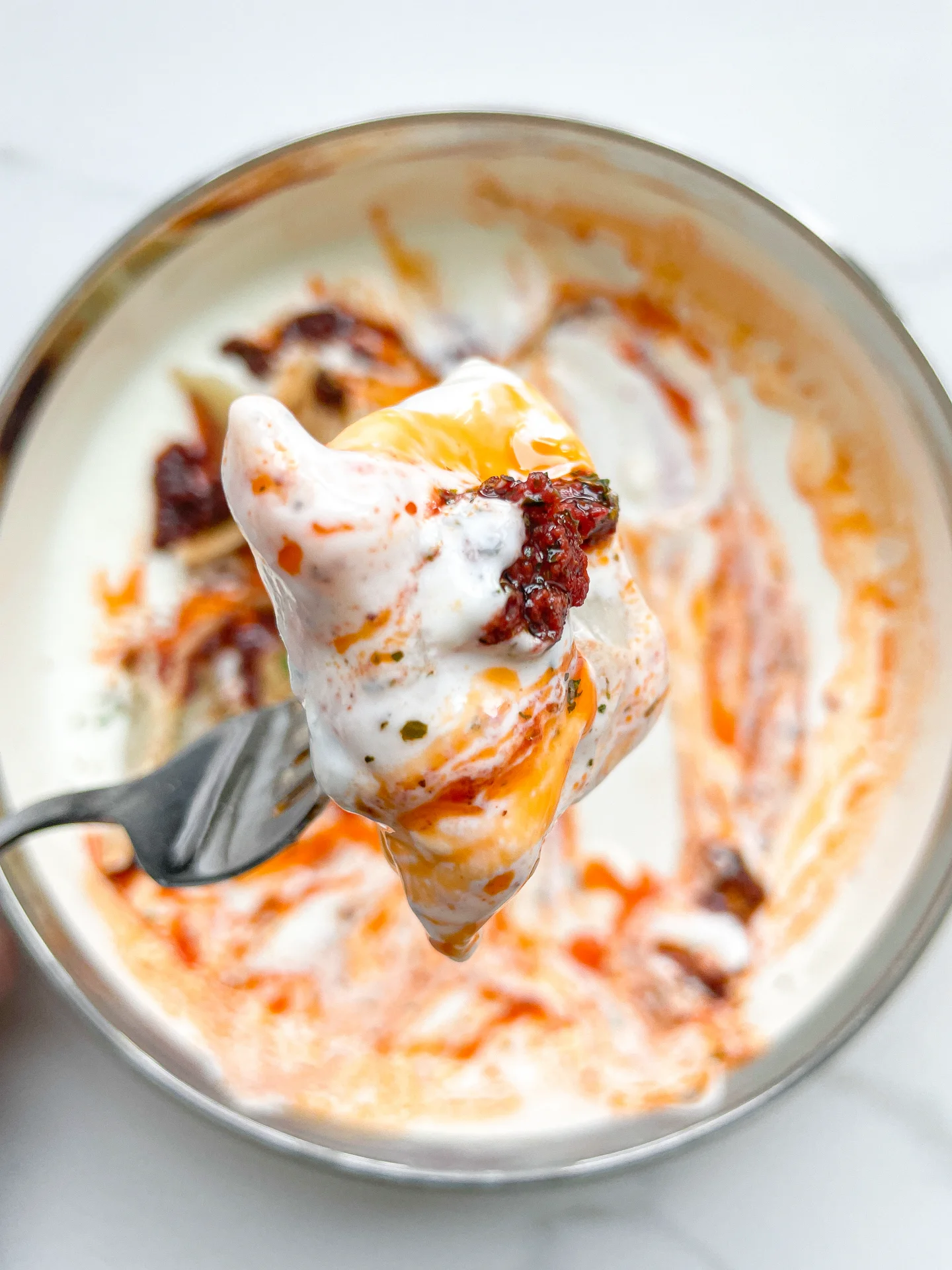 Turkish Beef Manti in Yogurt Sauce