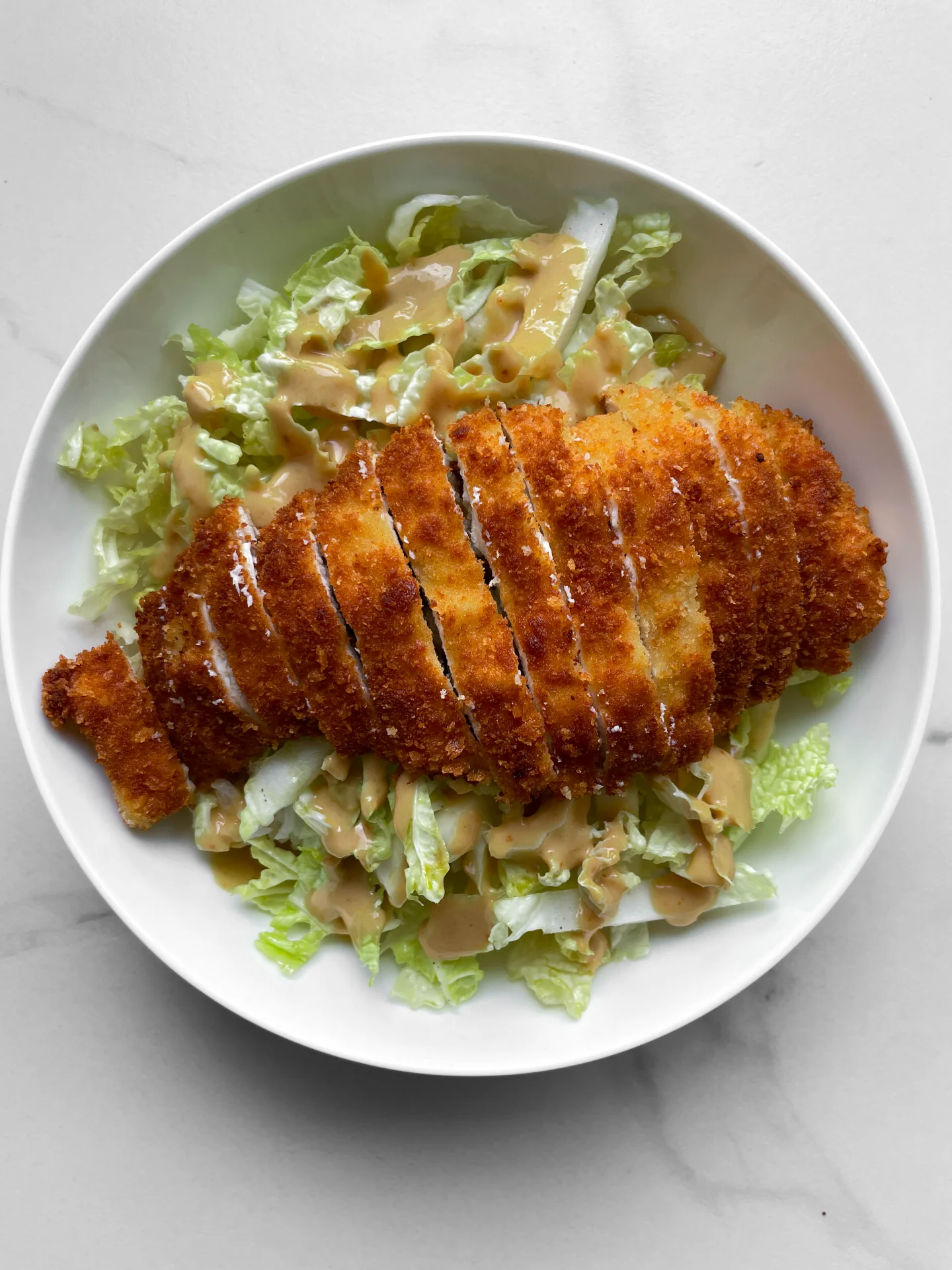 Chicken Katsudon with Napa Cabbage