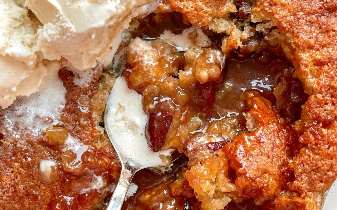 Pecan Caramel Pie Cobbler