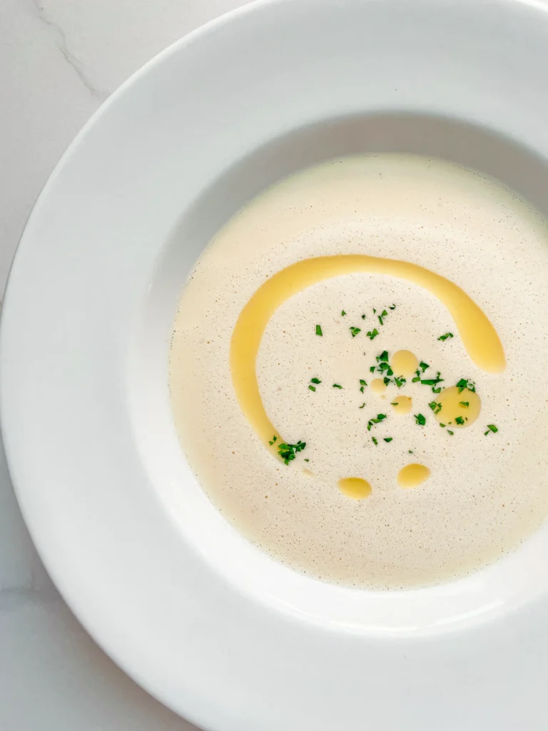 Parmesan Soup with Truffle Oil