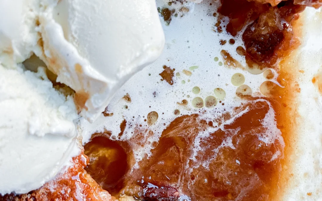 Pecan Caramel Pie Cobbler