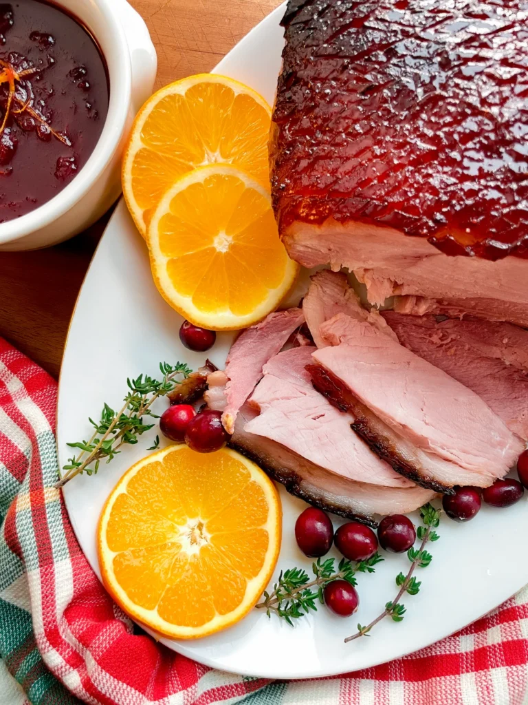 Cranberry Orange Glazed Pork Roast